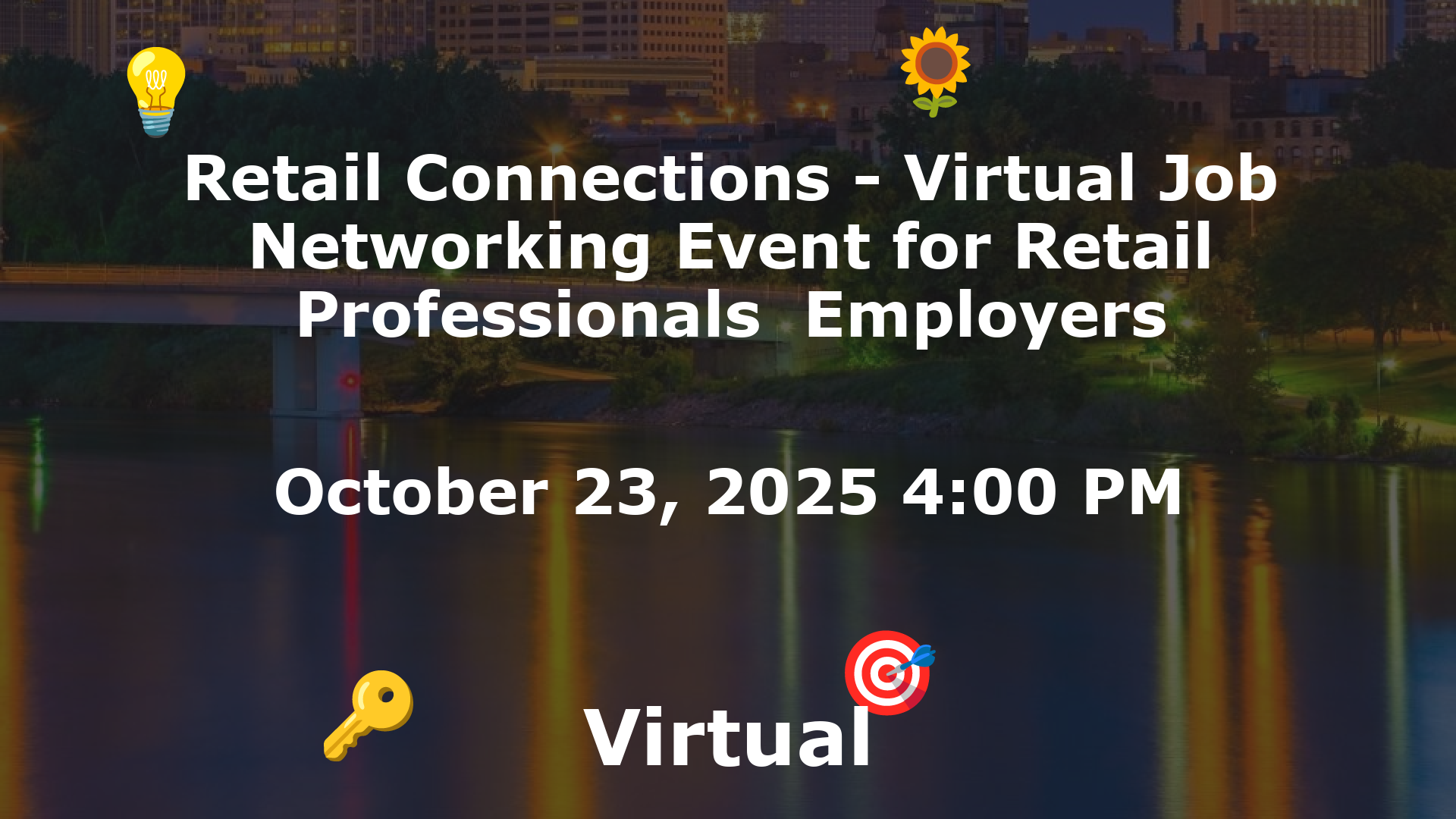 Retail Connections - Virtual Job  Networking Event for Retail Professionals  Employers event image